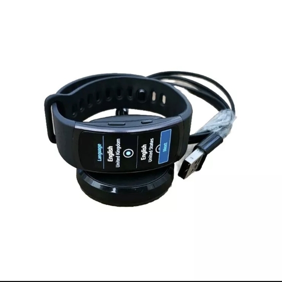 Samsung Galaxy Gear Fit 2 Smart Watch Fitness Tracker HRM SM-R360 Black. Large - Picture 3 of 8